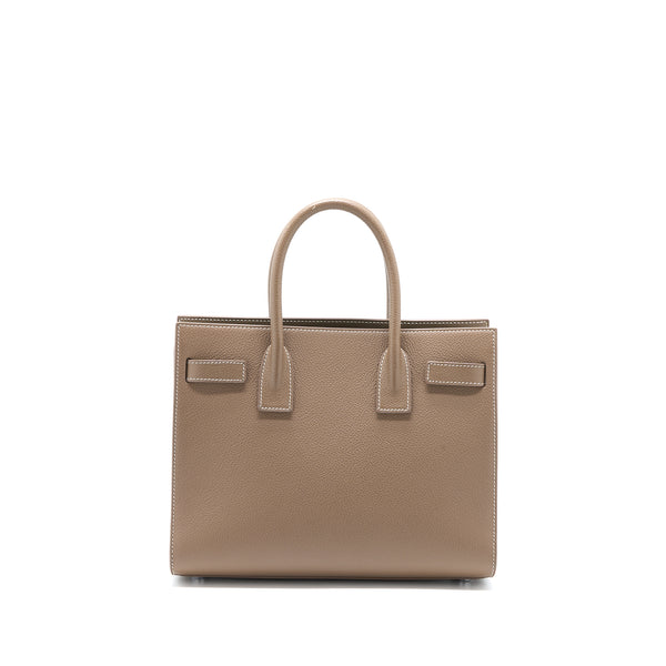 Saint Laurent Sac De Jour Calfskin Taupe SHW