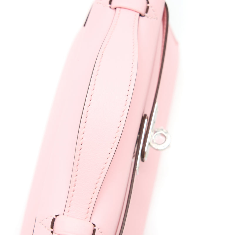 Hermes Kelly Pochette Swift 3Q Rose Sakura SHW Stamp Z