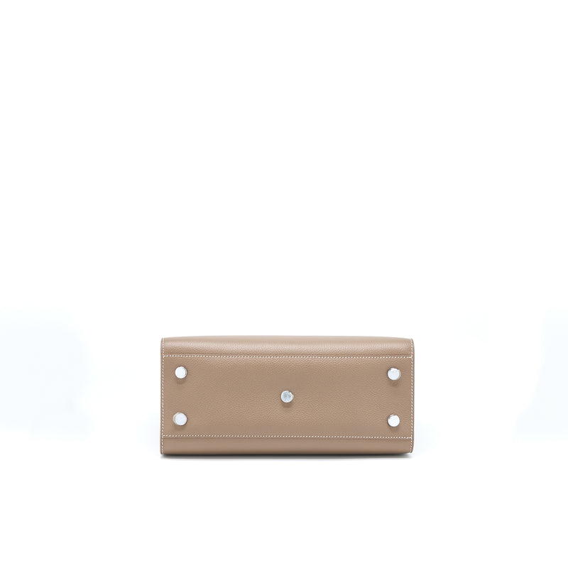 Saint Laurent Sac De Jour Calfskin Taupe SHW