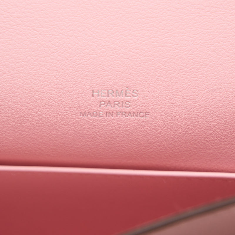 Hermes Kelly Pochette Swift 3Q Rose Sakura SHW Stamp Z