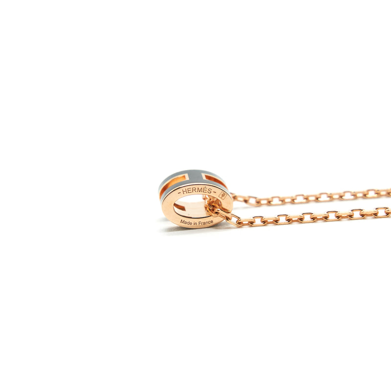 Hermes mini pop H pendant Black RGHW