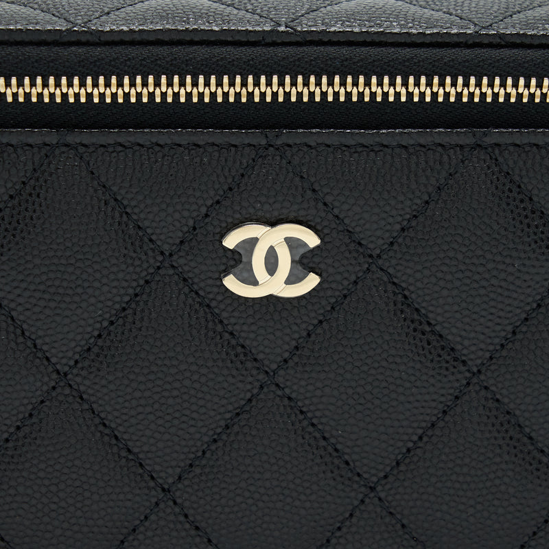 Chanel 22S Long Vanity With Chain Caviar Black LGHW