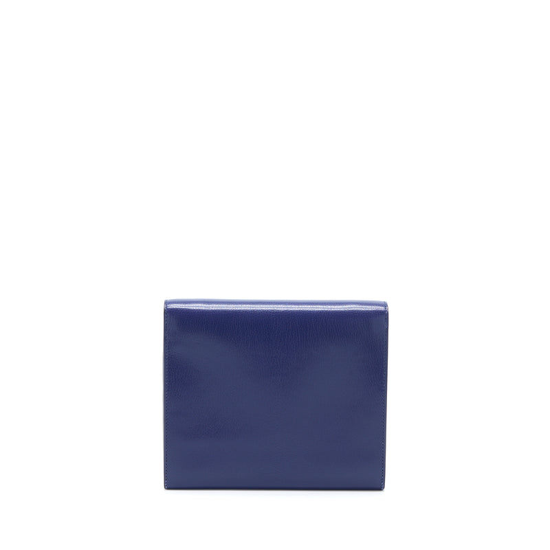 Hermes Cinhetic To Go Chevre Chamkila Blue Sapphire GHW Stamp D