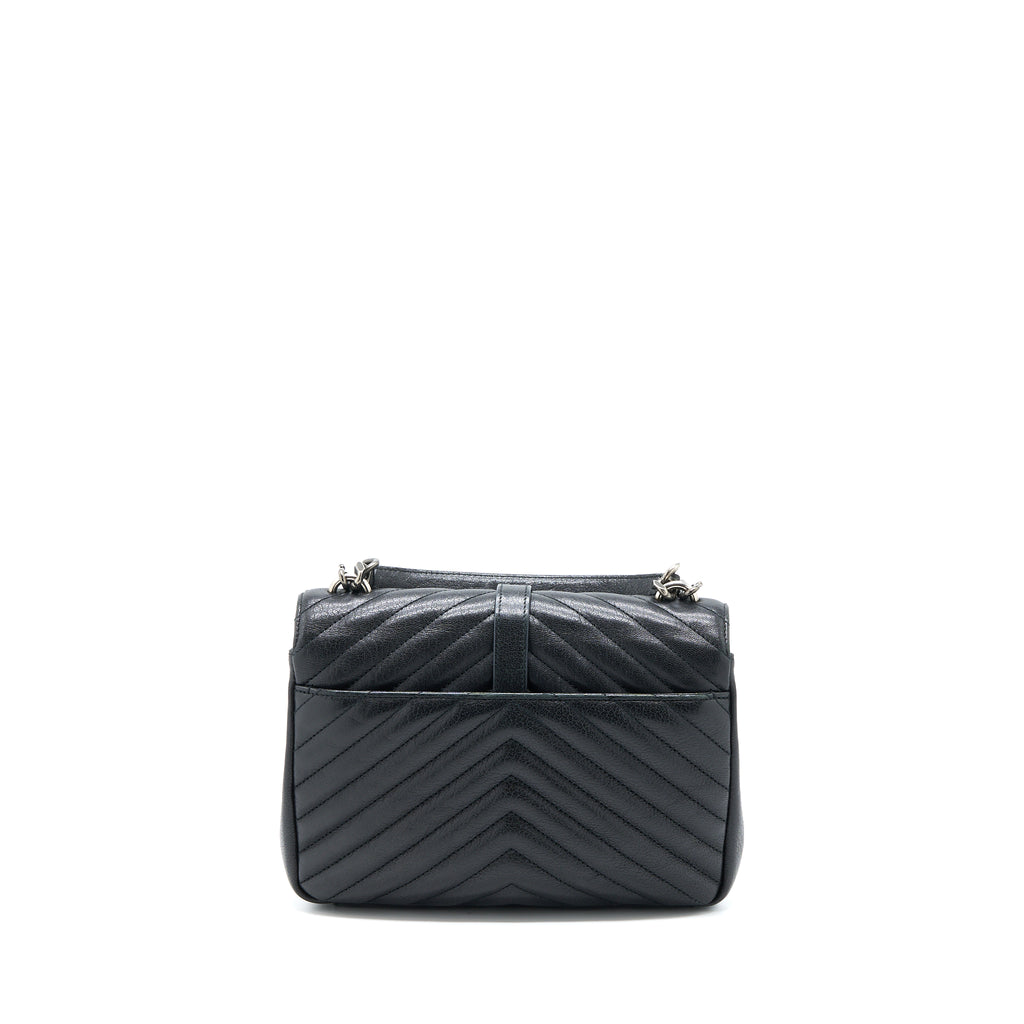 Saint Laurent/YSL Quilted Medium College Bag Lambskin Black Ruthenium