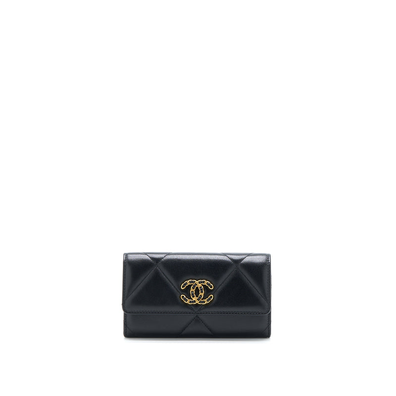 [BRAND NEW] Chanel Seasonal Zip Wallet in Black Caviar GHW (microchipped)
