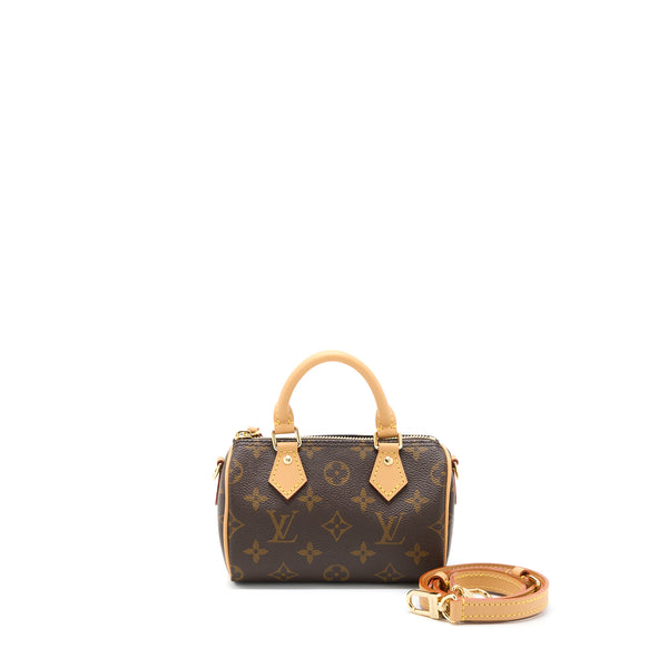 Louis Vuitton Nano Speedy Monogram Canvas GHW