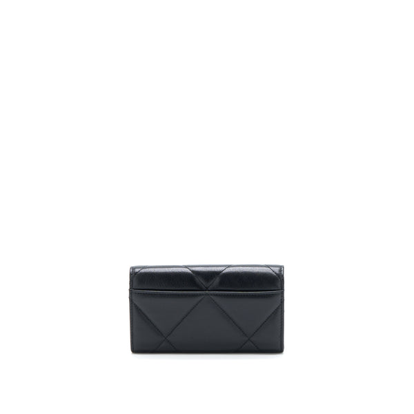 Chanel 19 Flap Wallet Lambskin Black GHW
