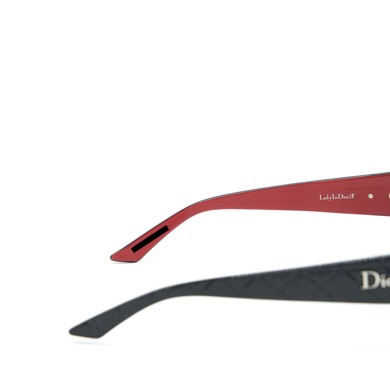 Dior Lady in Dior 2F Sunglasses Black/Red