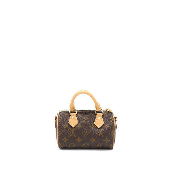 Louis Vuitton Nano Speedy Monogram Canvas GHW