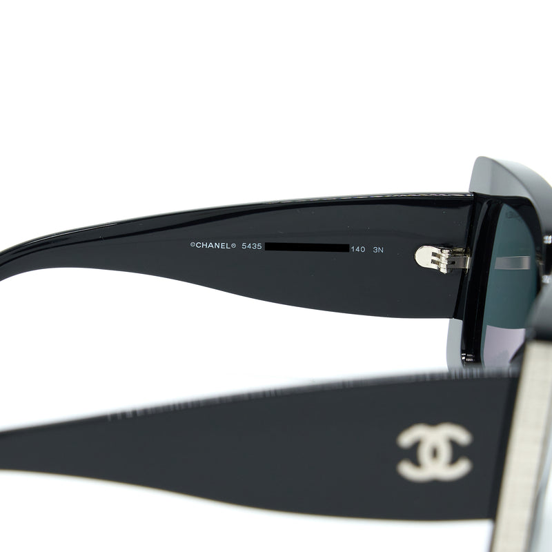 Chanel 5435 Rectangular Sunglasses Black LGHW