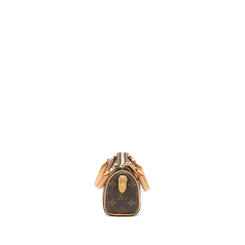 Louis Vuitton Nano Speedy Monogram Canvas GHW