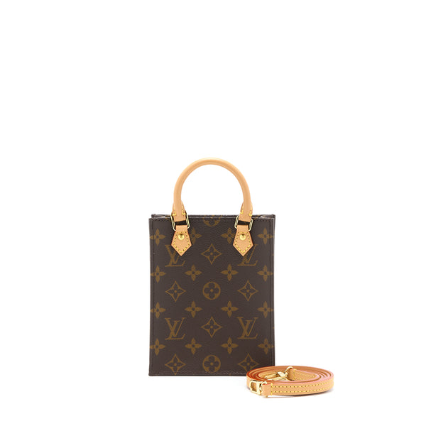 Louis Vuitton Petit Sac Plat Monogram Canvas GHW