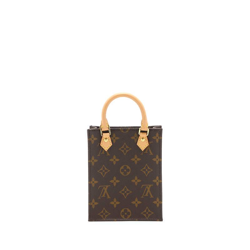 Louis Vuitton Petit Sac Plat Monogram Canvas GHW
