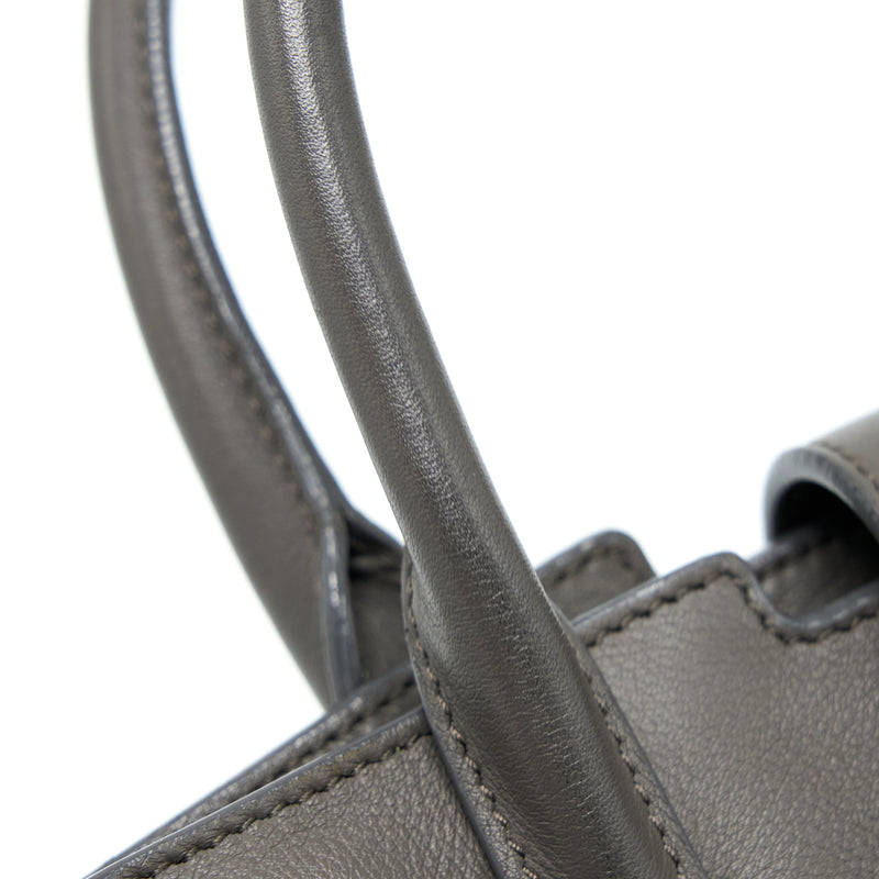 Saint Laurent Cabas Tote Bag Grey SHW