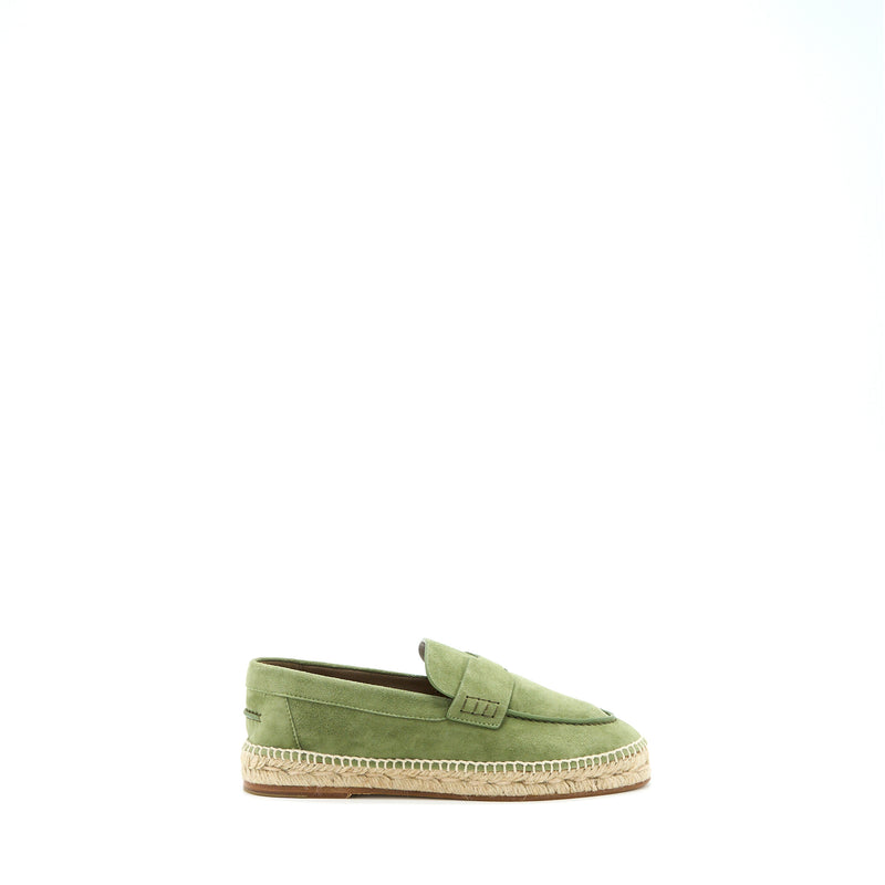 Hermes Size 36 Trip Espadrille Suede/Goatskin Khaki