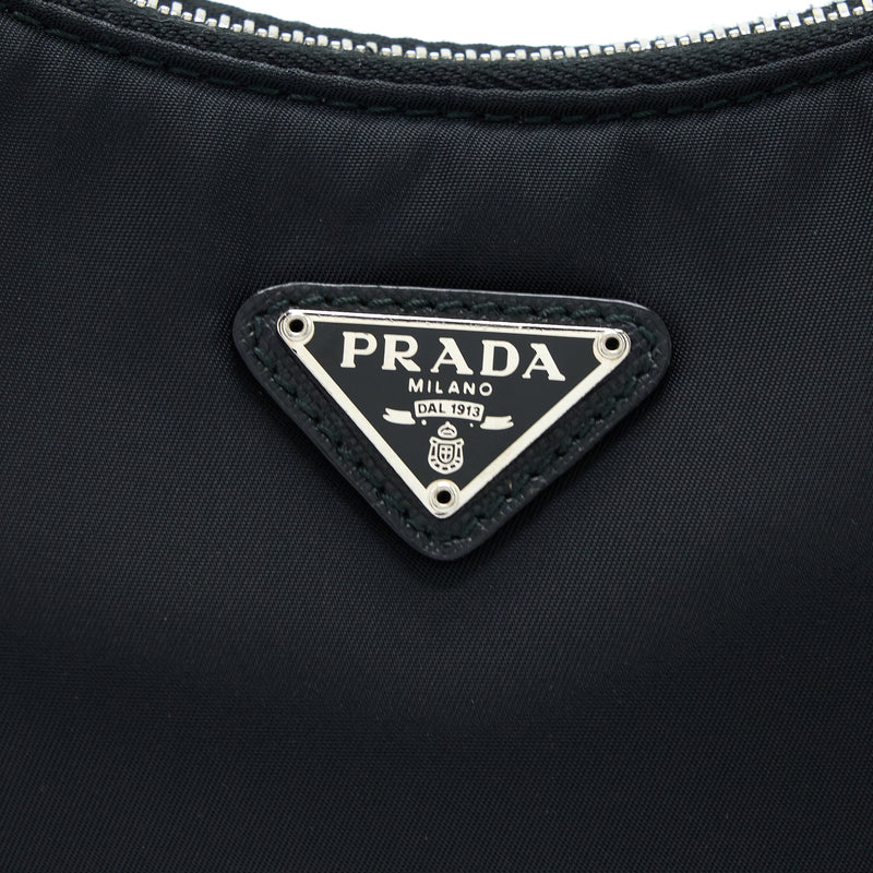 Prada Re-Edition 2005 Nylon Bag Black SHW