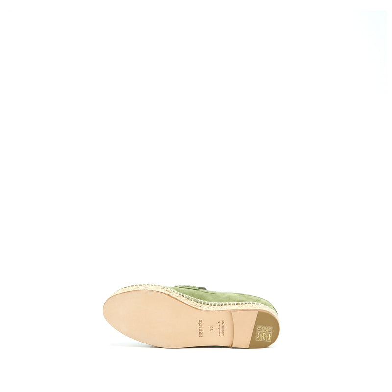 Hermes Size 36 Trip Espadrille Suede/Goatskin Khaki