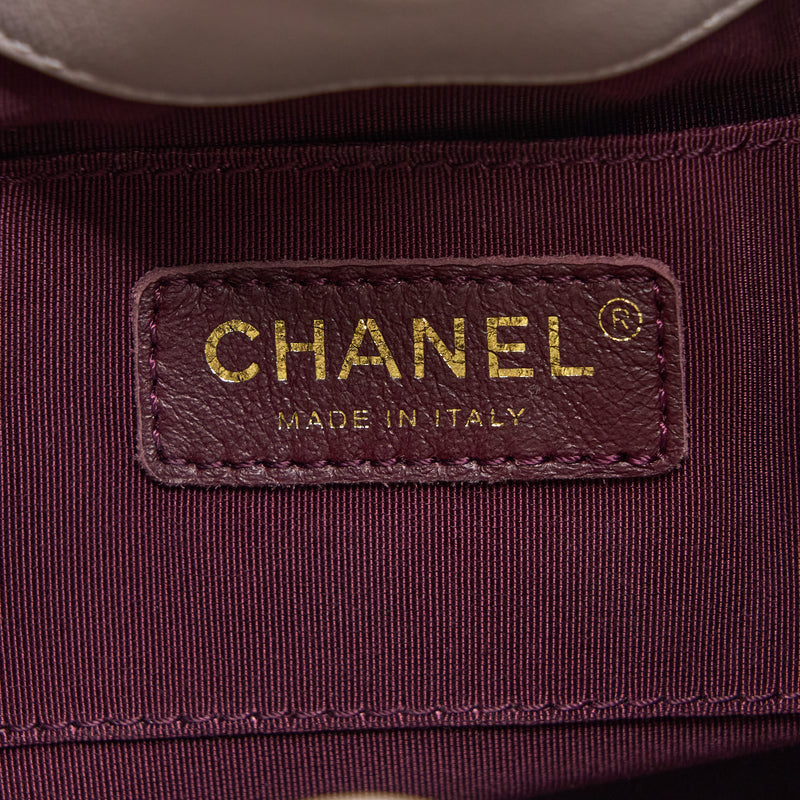 Chanel Drawstring Bucket Bag Lambskin Light Pink GHW