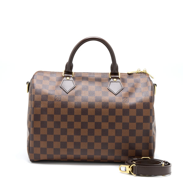 Louis Vuitton Speedy 30 Damier Ebene GHW