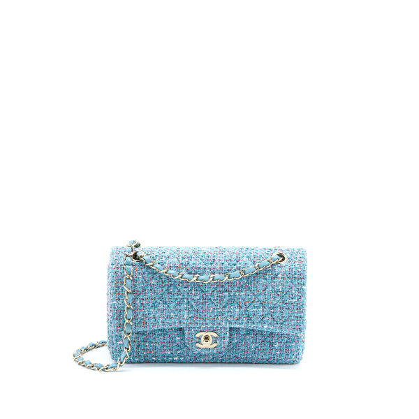 Chanel Blue Ombré Sequin Medium Classic Single Flap Bag