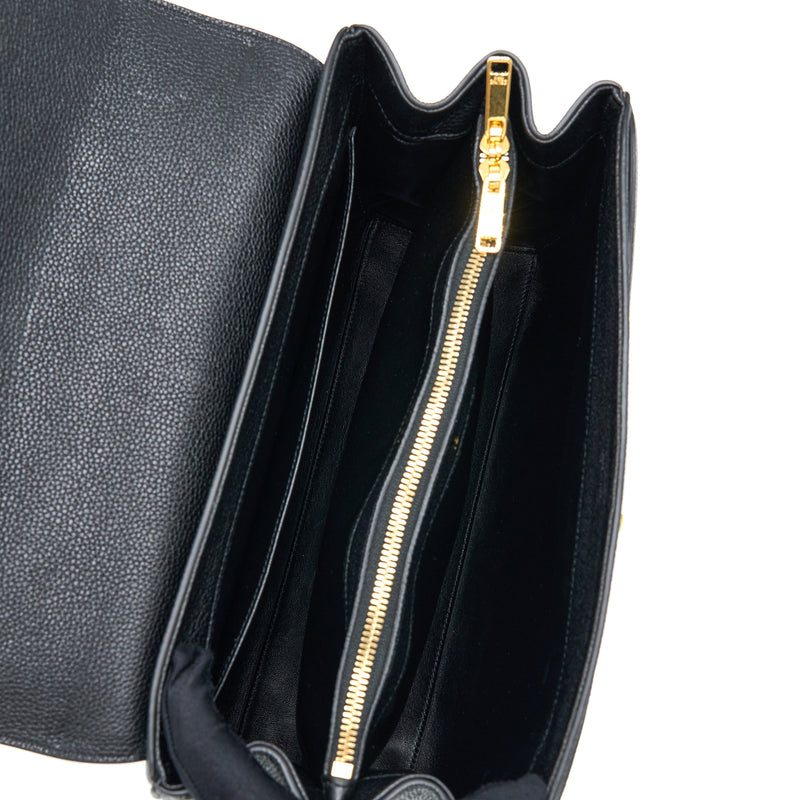 Celine 16 Bag Grained Calfskin Black GHW