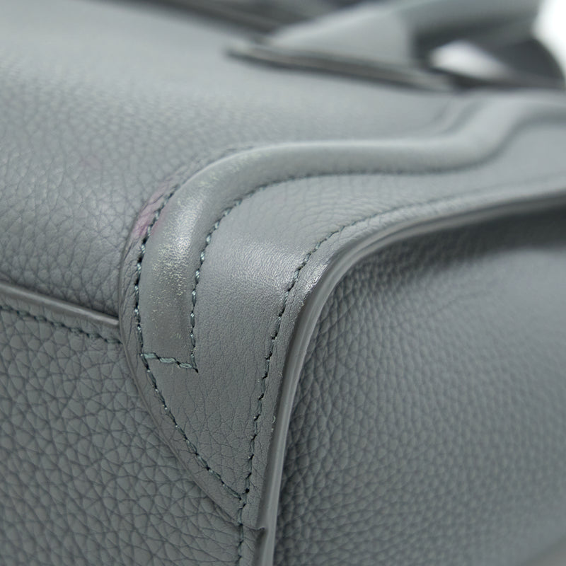 Celine Nano Luggage Bag Grey GHW