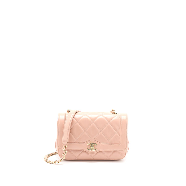 Chanel Seasonal Flap Bag Aged Calfskin Pink LGHW