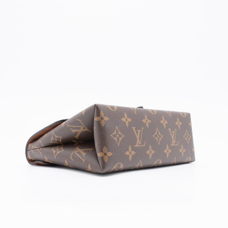 LOUIS VUITTON Locky BB Monogram Canvas Crossbody Bag Caramel