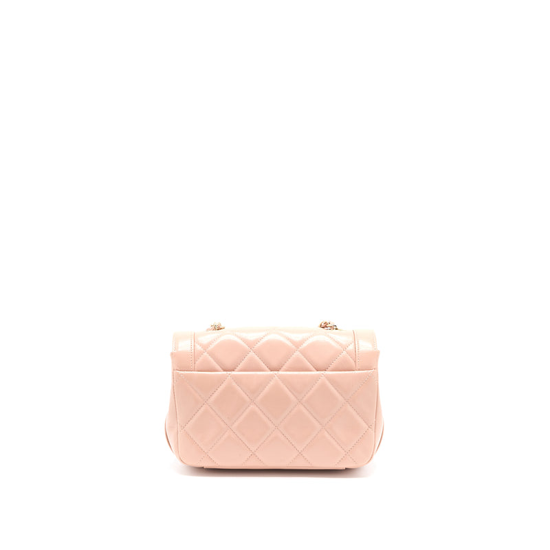 Chanel Seasonal Flap Bag Aged Calfskin Pink LGHW