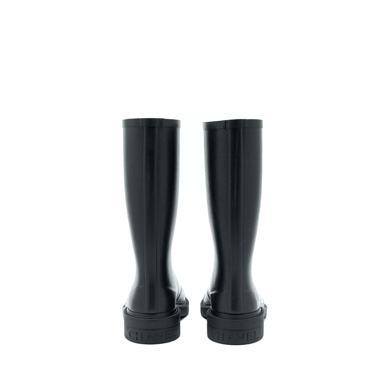 Chanel Size 39 Rubber Boost Black/White