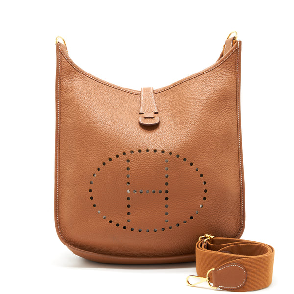 Hermes Evelyne 33 Gold GHW Stamp Y