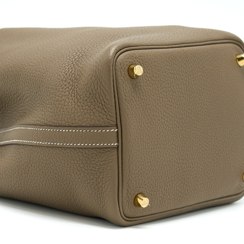 Hermes Picotin 18 Lock Bag Etoupe GHW Stamp D