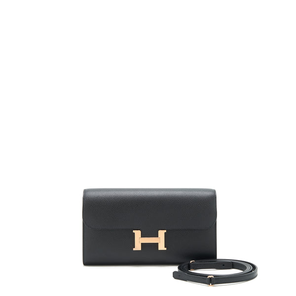 Hermes Constance to go epsom Black RGHW Stamp Z