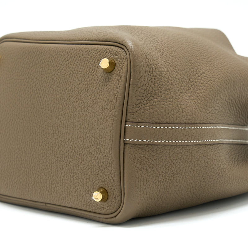 Hermes Picotin 18 Lock Bag Etoupe GHW Stamp D