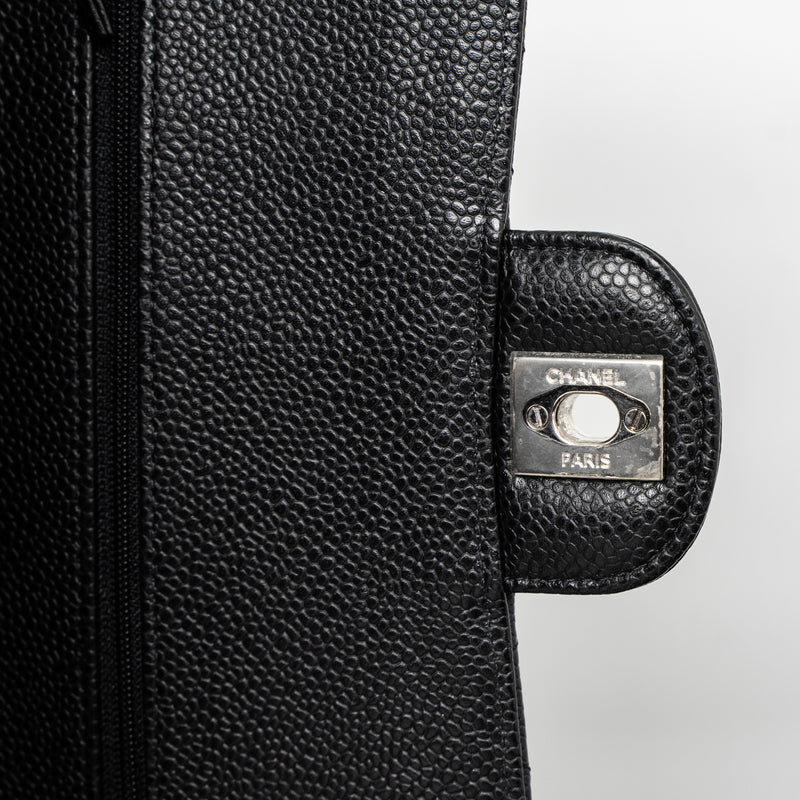 Chanel Medium Classic Double Flap Bag Caviar Black SHW