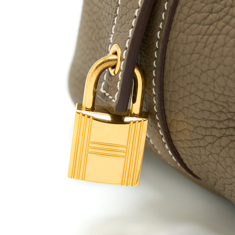 Hermes Picotin 18 Lock Bag Etoupe GHW Stamp D
