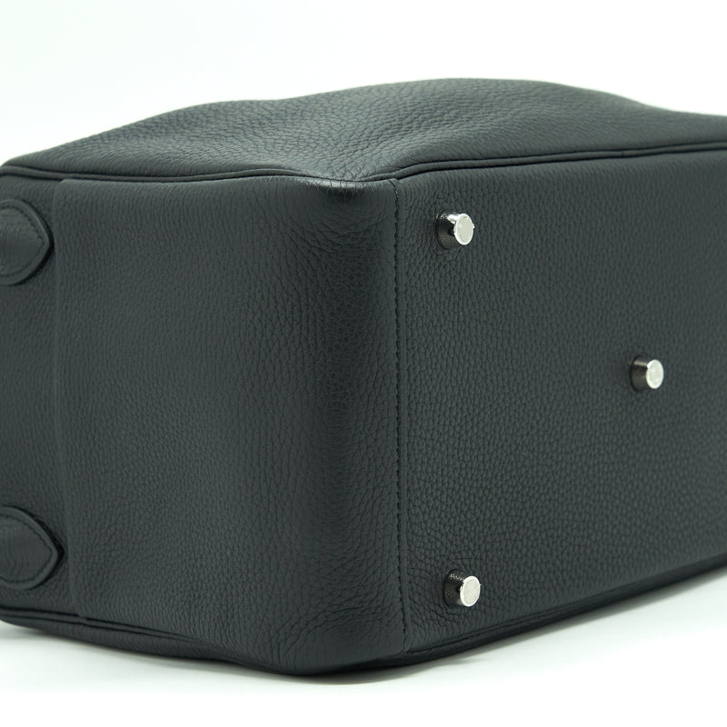 Hermes Lindy 30 Clemence Black SHW Stamp A