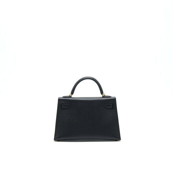 Hermes mini Kelly Ⅱ Epsom Black GHW stamp Z