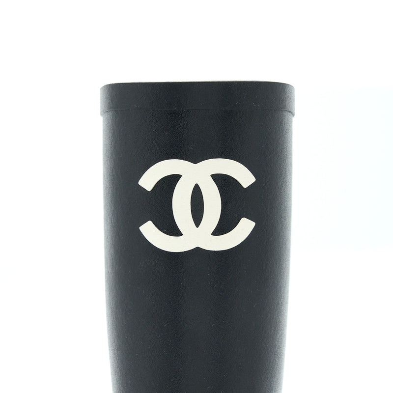 Chanel Size 39 Rubber Boost Black/White