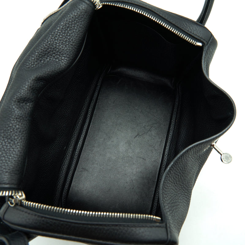 Hermes Lindy 30 Clemence Black SHW Stamp A