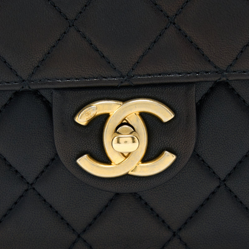 Pre Owned Chanel Pearl Crush Flap Bag Quilted Lambskin