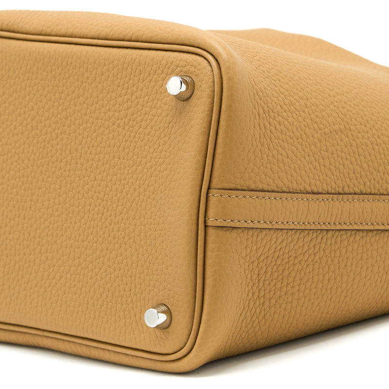 Hermes Picotin 18 Lock Bag Clemence Biscuit SHW Stamp U