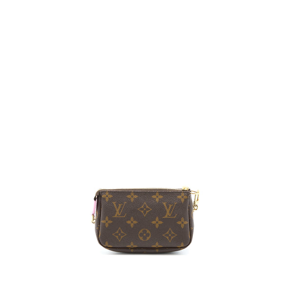 Louis Vuitton 2022 Christmas Limited Mini Pochette Accessories Monogram Canvas Paris Boutique GHW