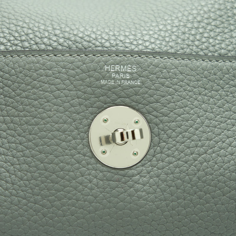 Hermes Lindy 26 Clemence Gris Motte SHW Stamp X