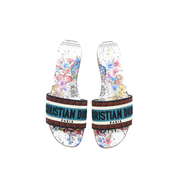 Dior Size 39 Dway Slide Multicolour