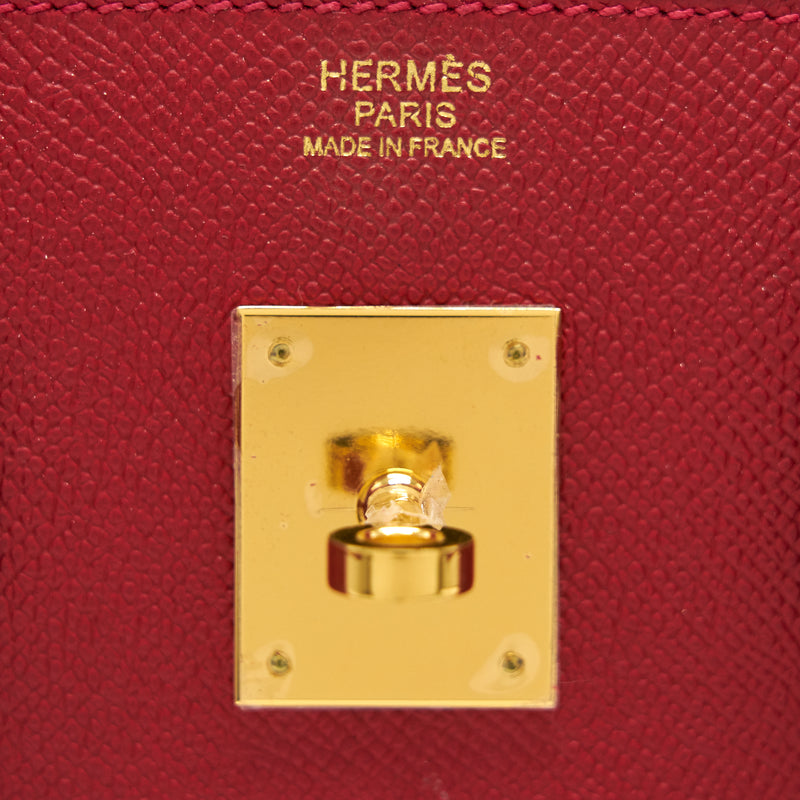 Hermes birkin 30 Q5 Rouge Casaque Gold Hardware