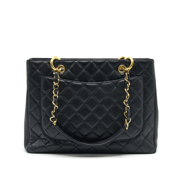 CHANEL CAVIAR GRAND SHOPPING TOTE GST BLACK