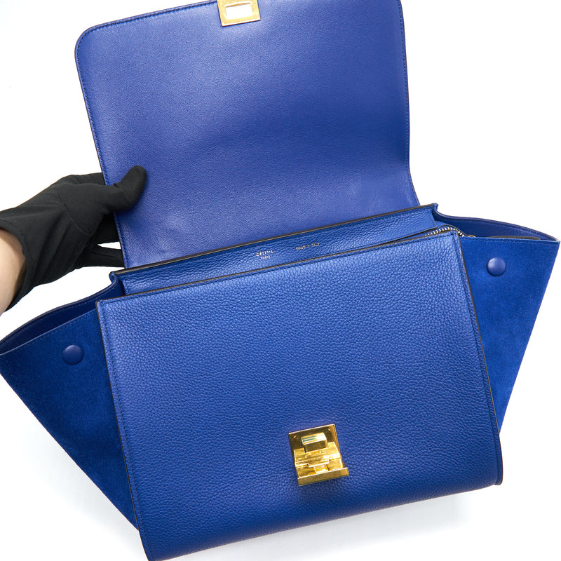 Celine Trapeze Blue with GHW