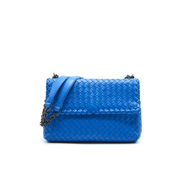 BOTTEGA VENETA SMALL OLYMPIA BAG BLUE