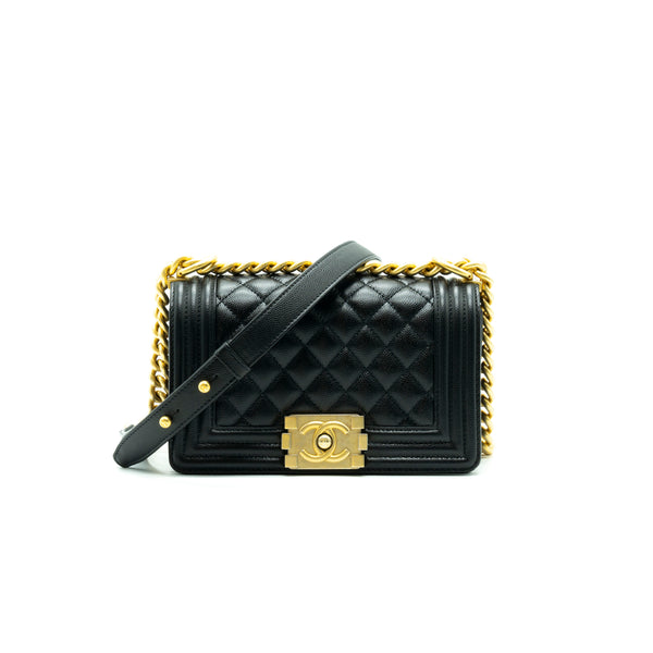 Chanel Small Leboy Cavier Black GHW